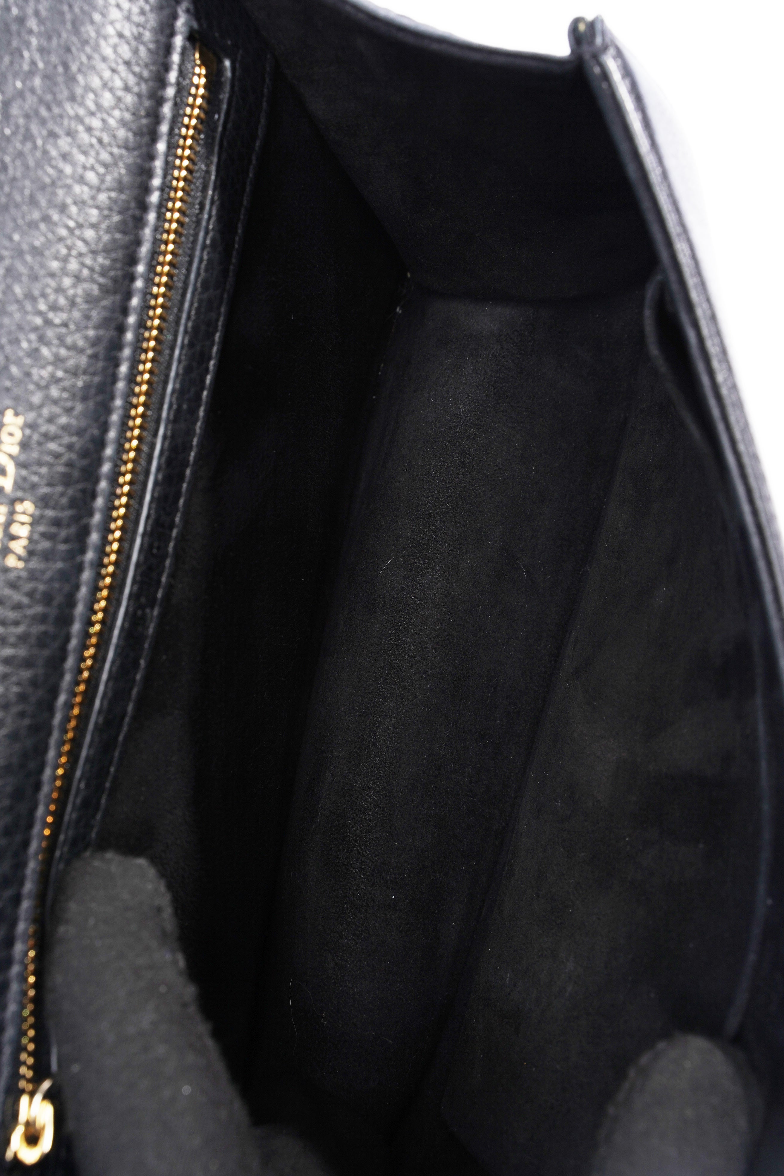 Christian Dior Diorama Black Leather Medium