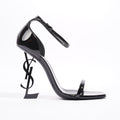 Saint Laurent Opyum Sandal 110 Black Patent Leather EU 39 UK 6