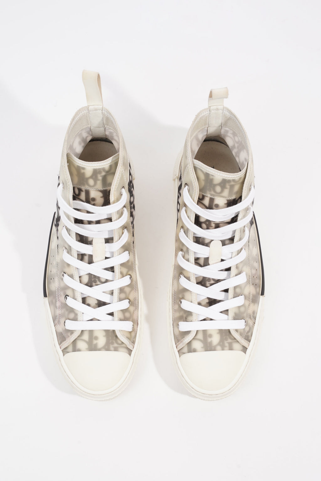 Christian Dior B23 High-top White / Black Oblique Canvas EU 43.5 UK 9.5