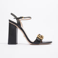 Gucci GG Marmont Sandals Black Leather EU 39 UK 6