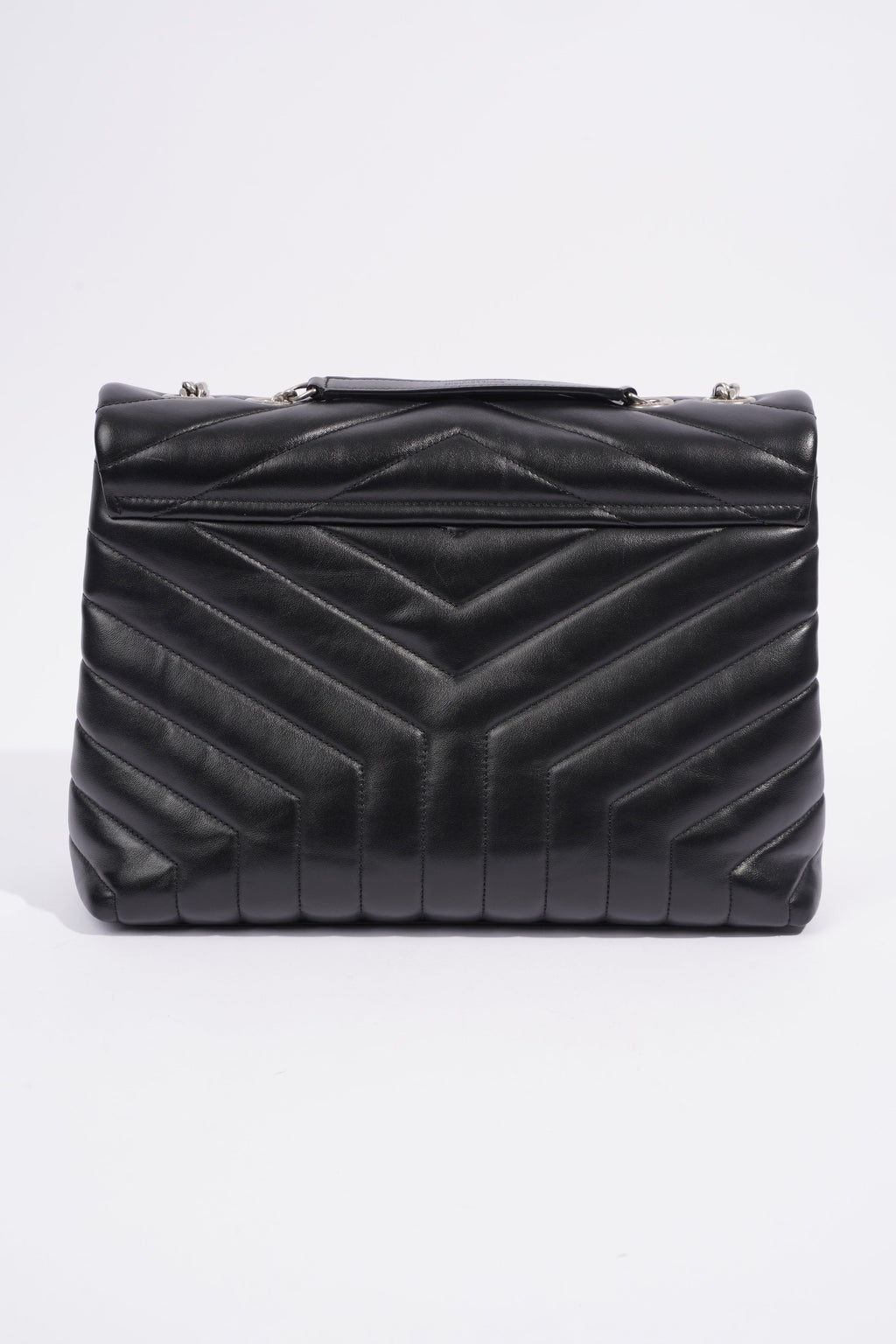 Saint Laurent Medium Lou Lou Black Calfskin Leather