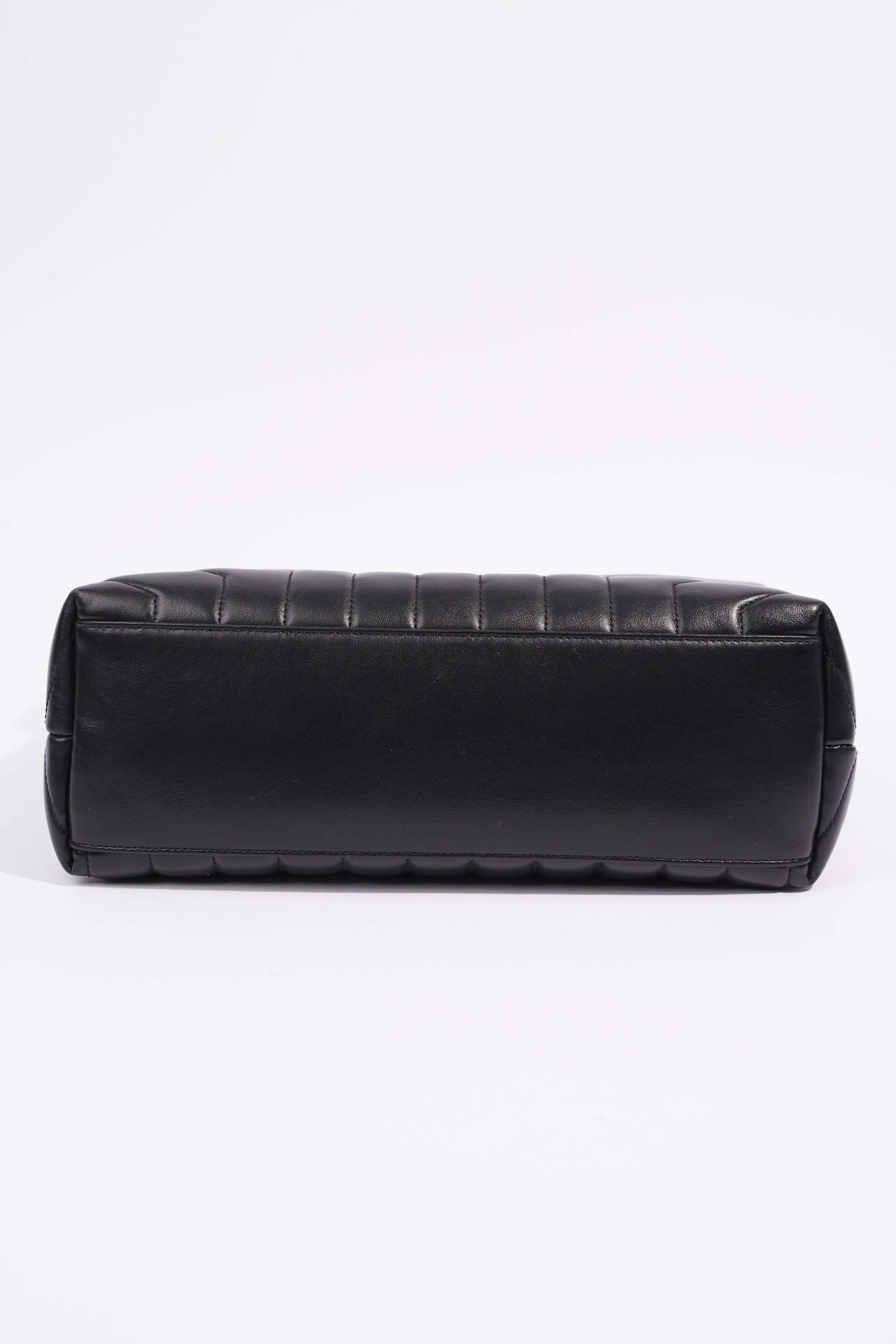 Saint Laurent Medium Lou Lou Black Calfskin Leather
