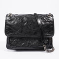 Saint Laurent Niki Black Leather Medium
