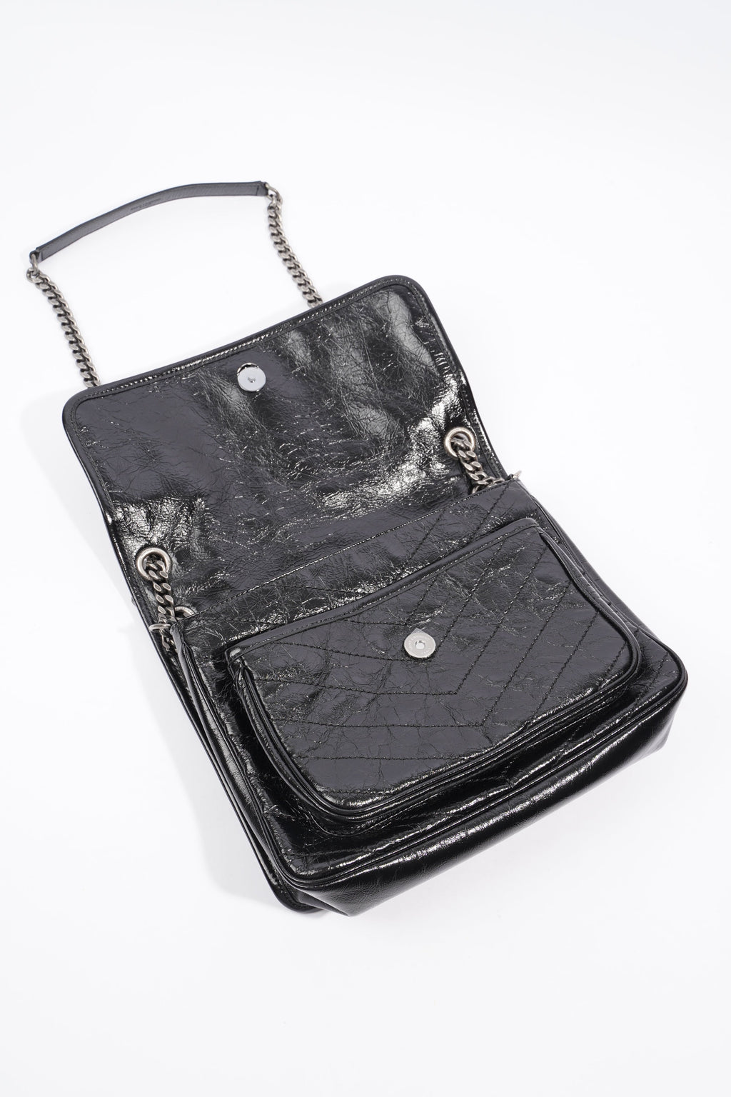 Saint Laurent Niki Black Leather Medium