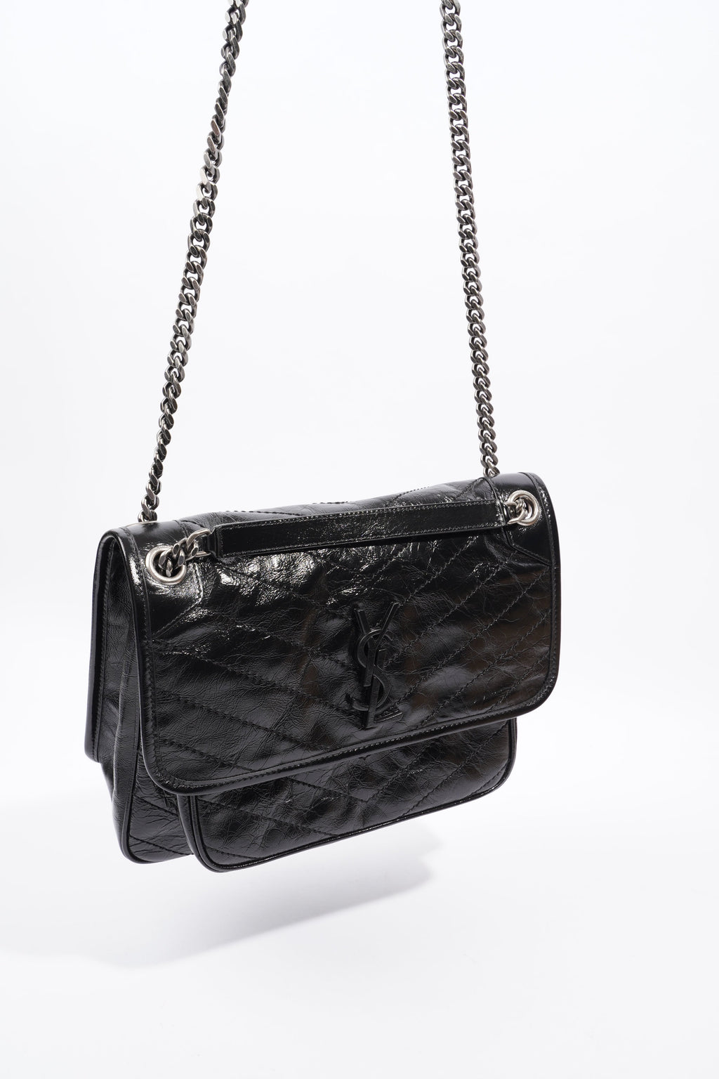 Saint Laurent Niki Black Leather Medium