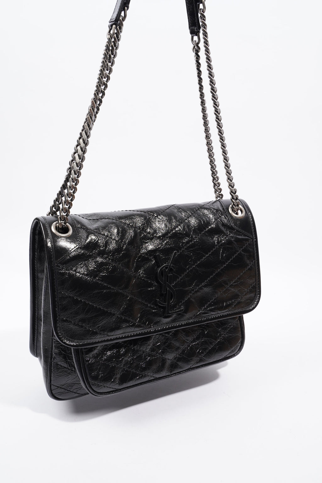 Saint Laurent Niki Black Leather Medium