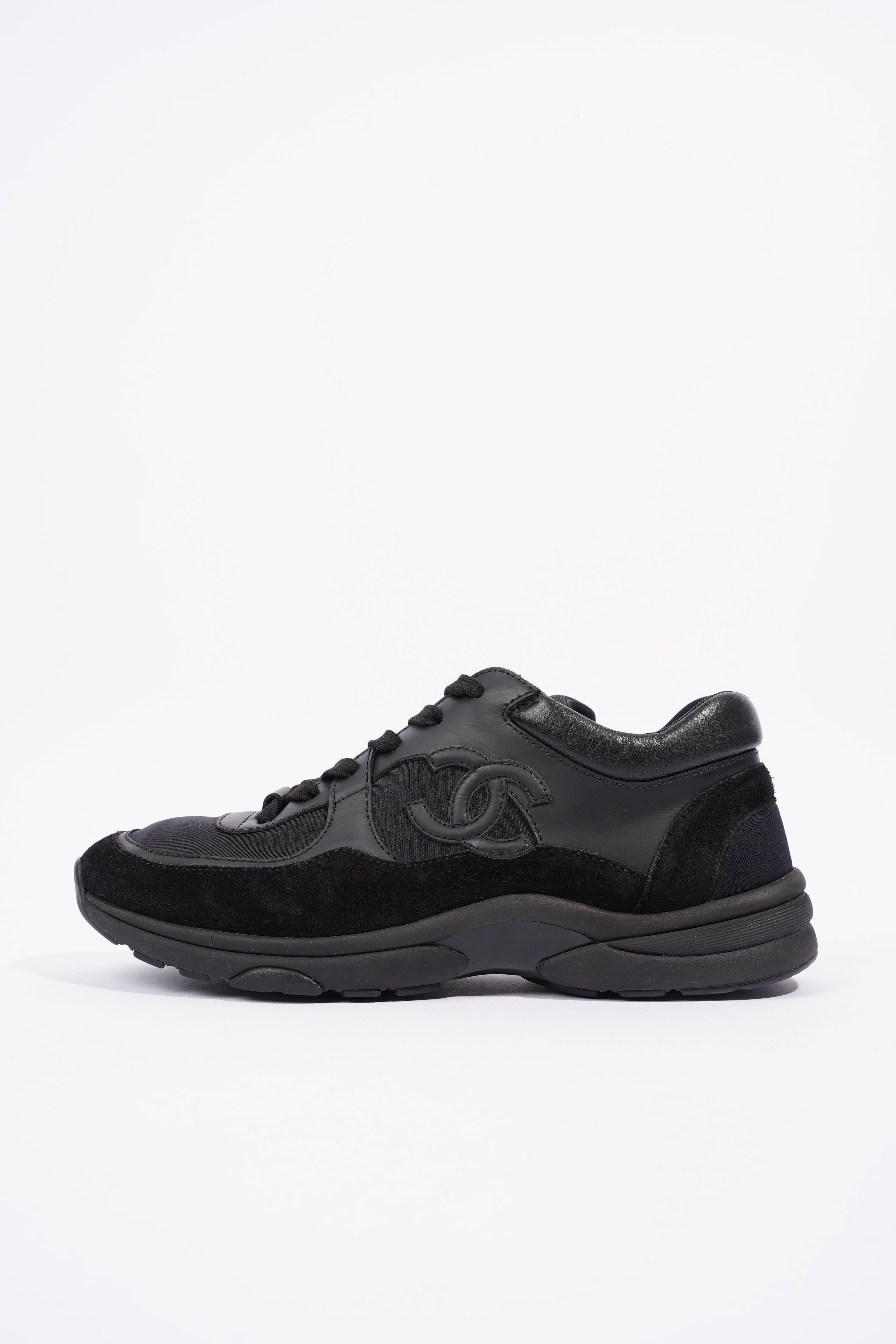 Chanel CC Logo Sneaker Black Suede EU 40 UK 7