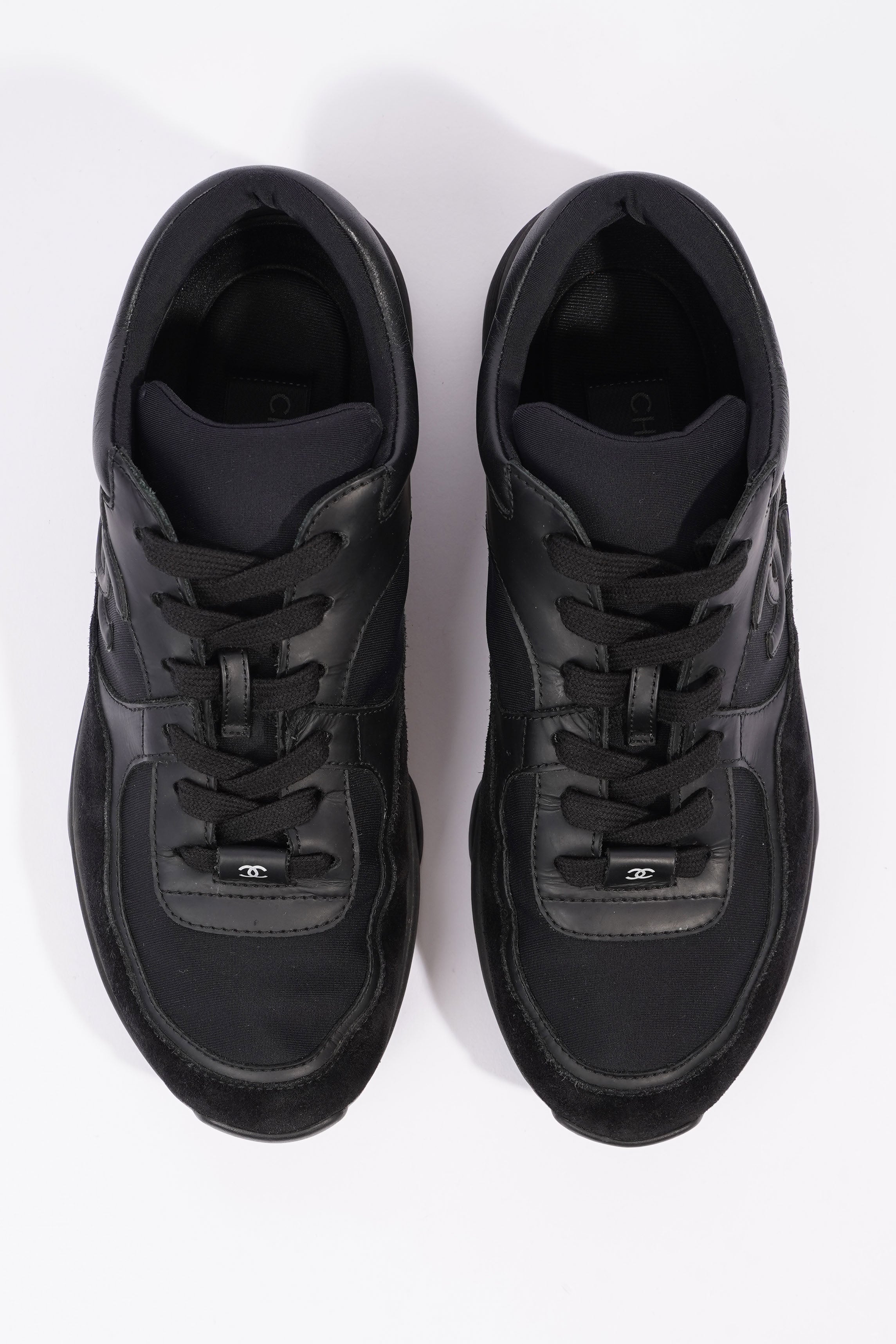 Chanel CC Logo Sneaker Black Suede EU 40 UK 7