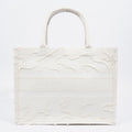 Christian Dior Book Tote Cream Canvas Medium