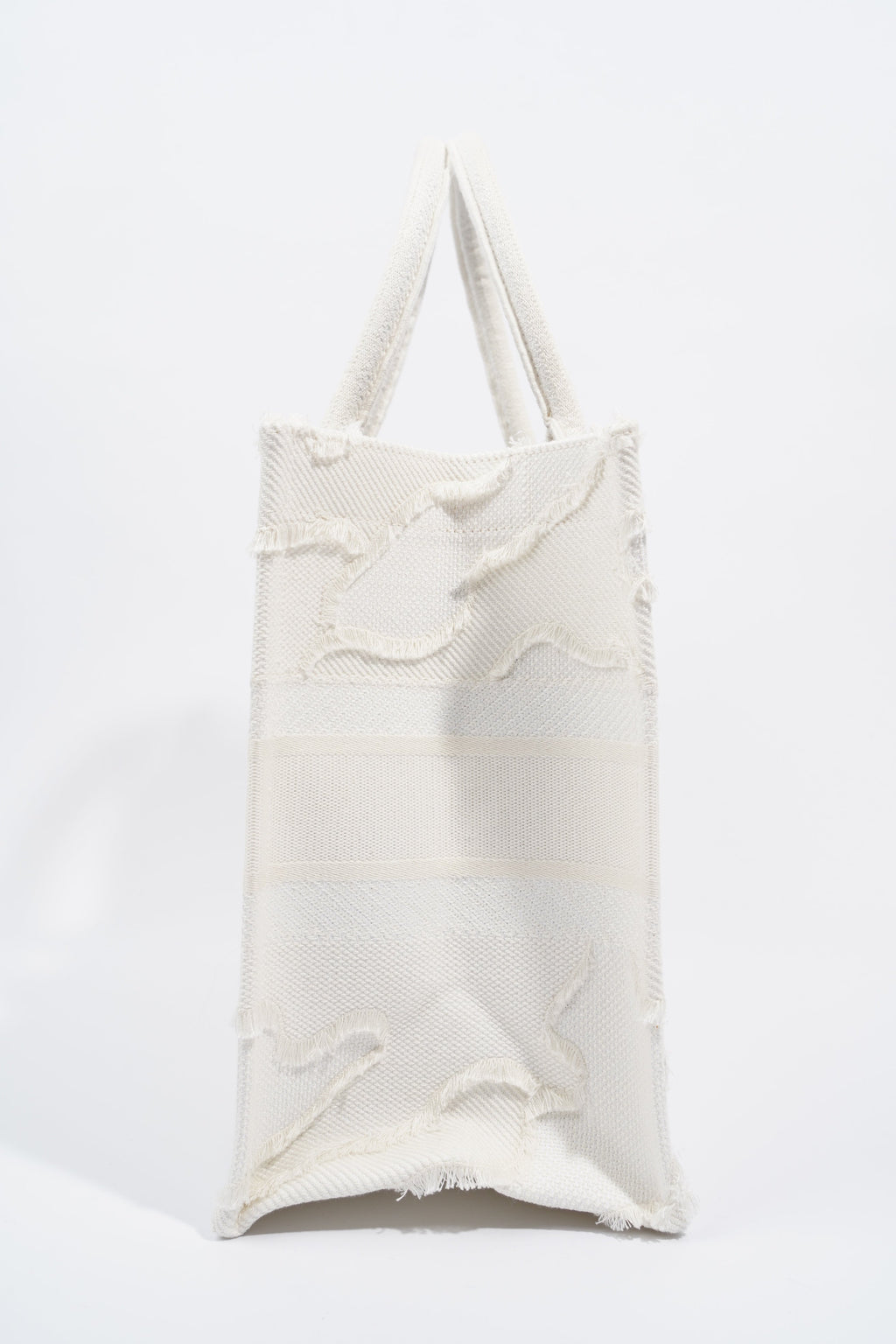 Christian Dior Book Tote Cream Canvas Medium