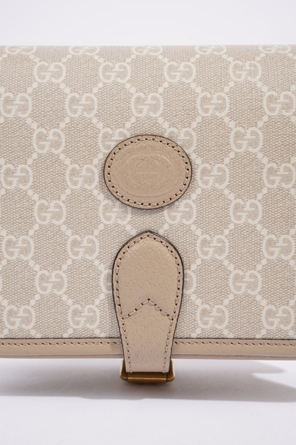 Gucci Mini Crossbody Beige Coated Canvas