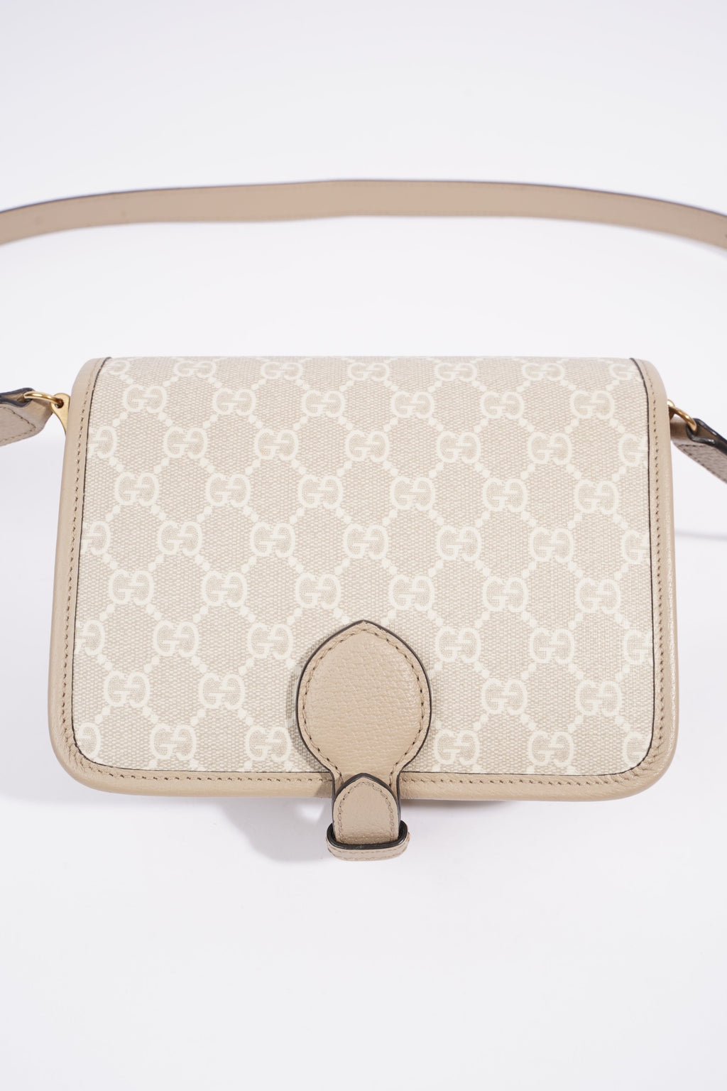 Gucci Mini Crossbody Beige Coated Canvas