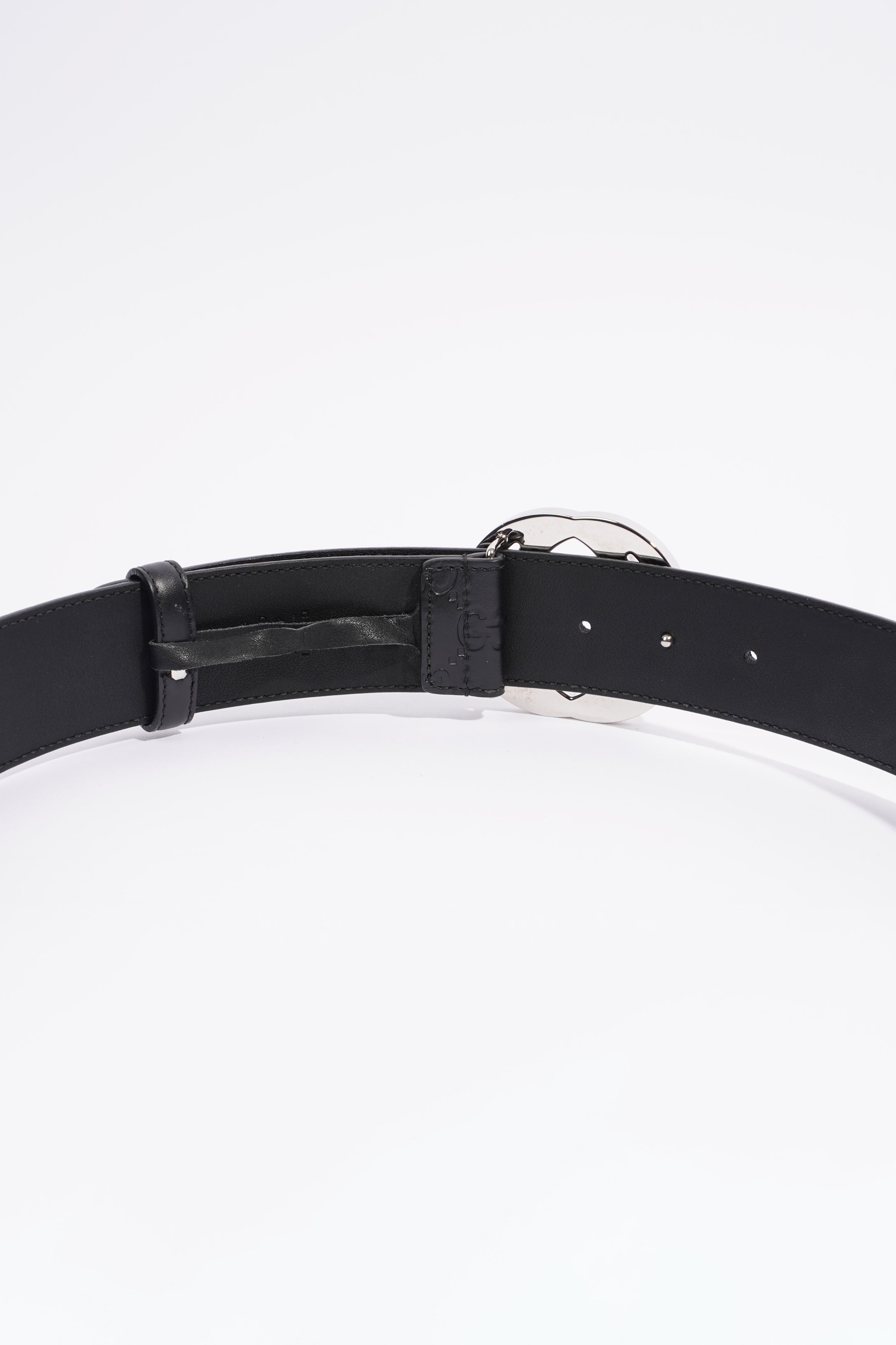 Gucci Signature Belt Black Leather 85cm 34"