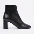 Saint Laurent Lou Ankle Boots Black Leather EU 37 UK 4
