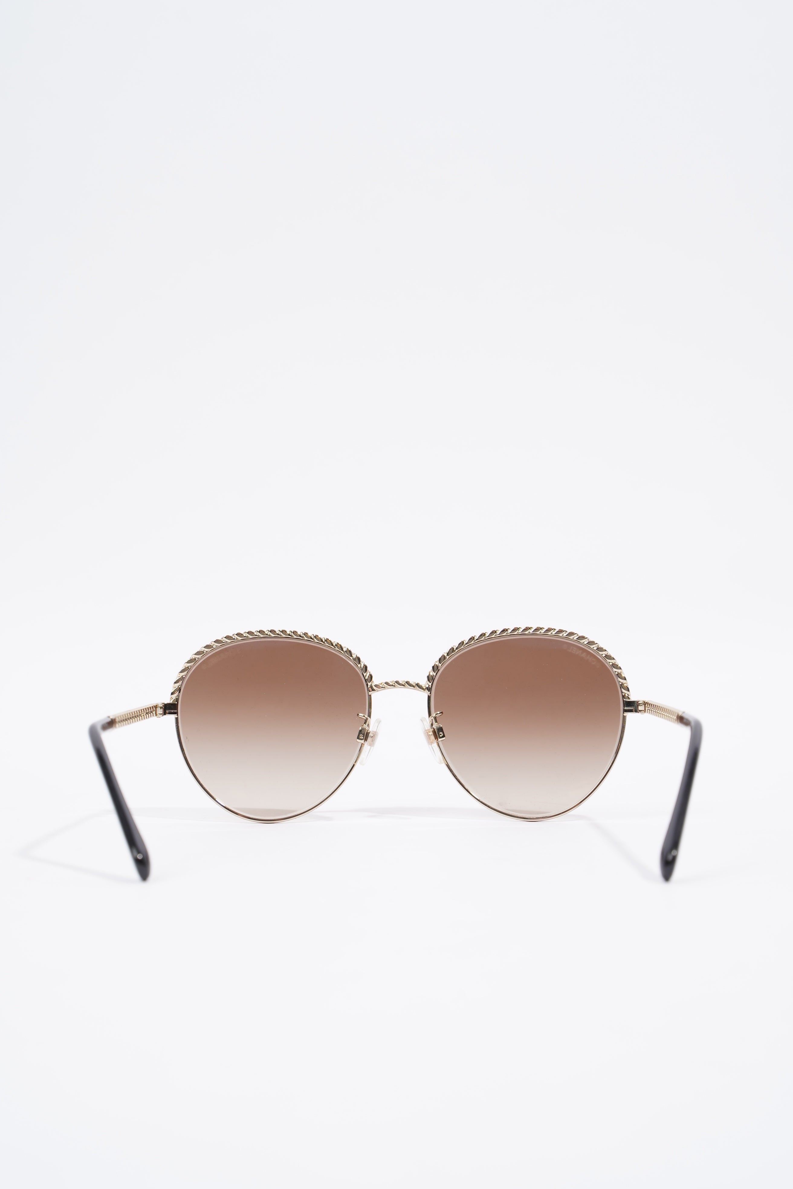 Chanel 4242 Sunglasses Gold Base Metal 135mm