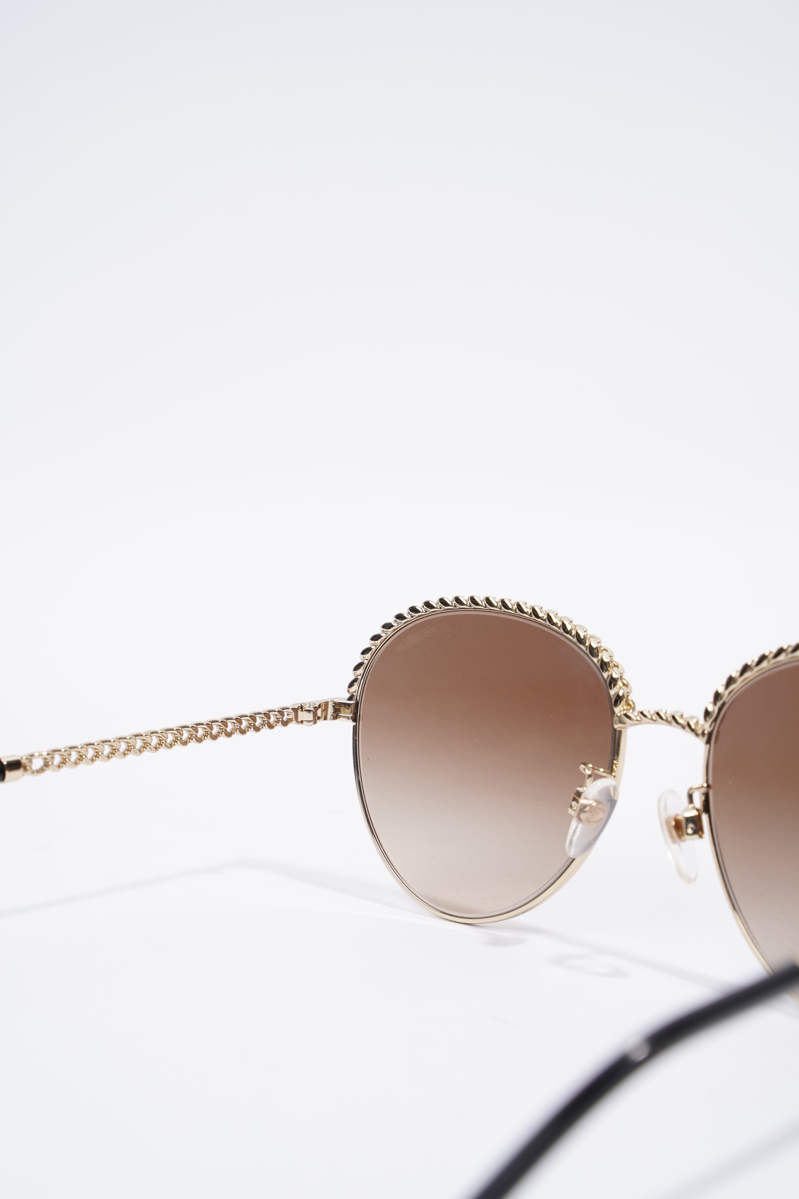 Chanel 4242 Sunglasses Gold Base Metal 135mm