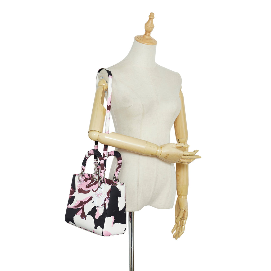 DIORMedium Floral Graffiti Lady  Satchel