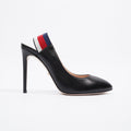 Gucci Slingback Heel Black Leather EU 37.5 UK 4.5