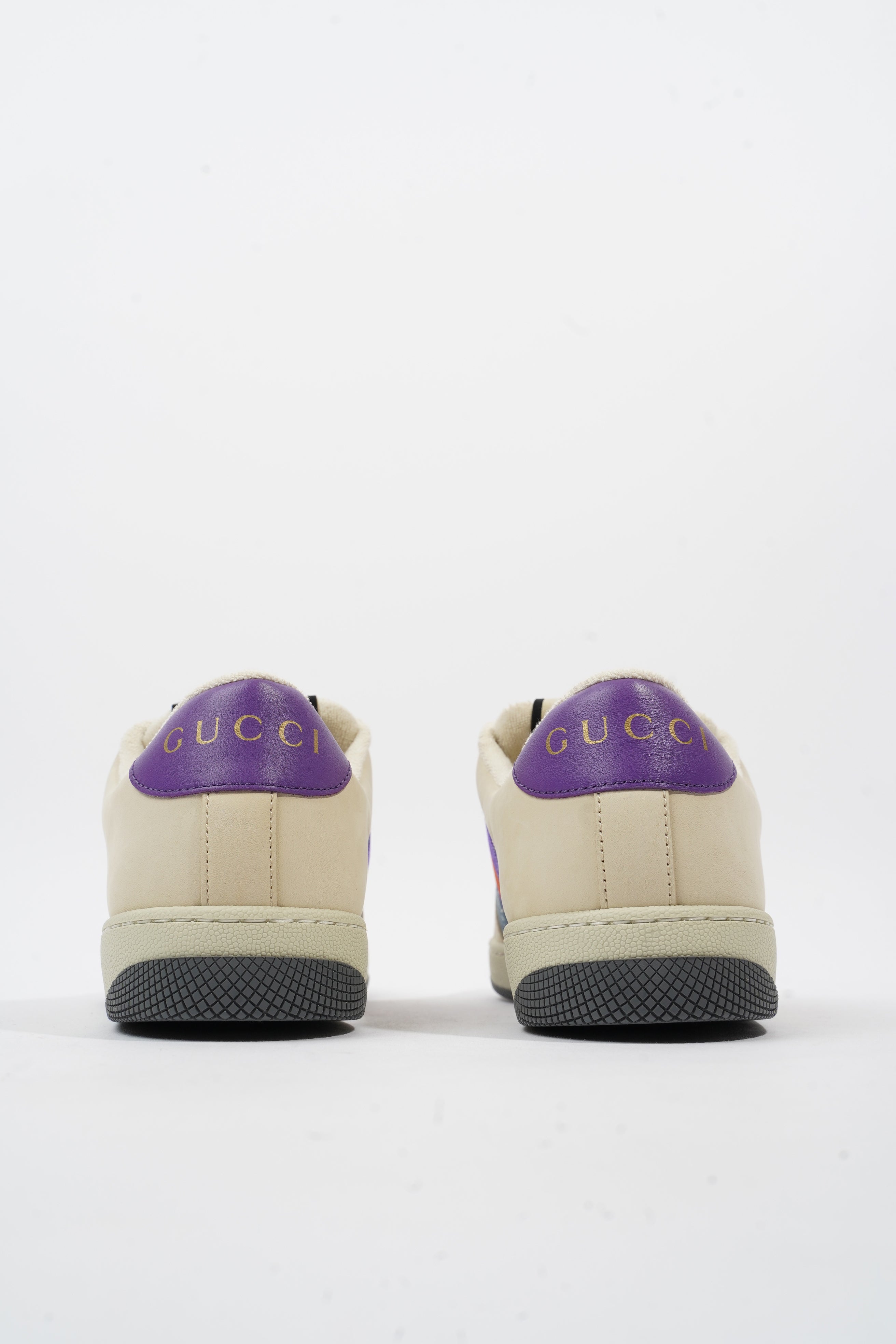 Gucci Screener Sneaker White / Purple / Red Leather EU 40 UK 7