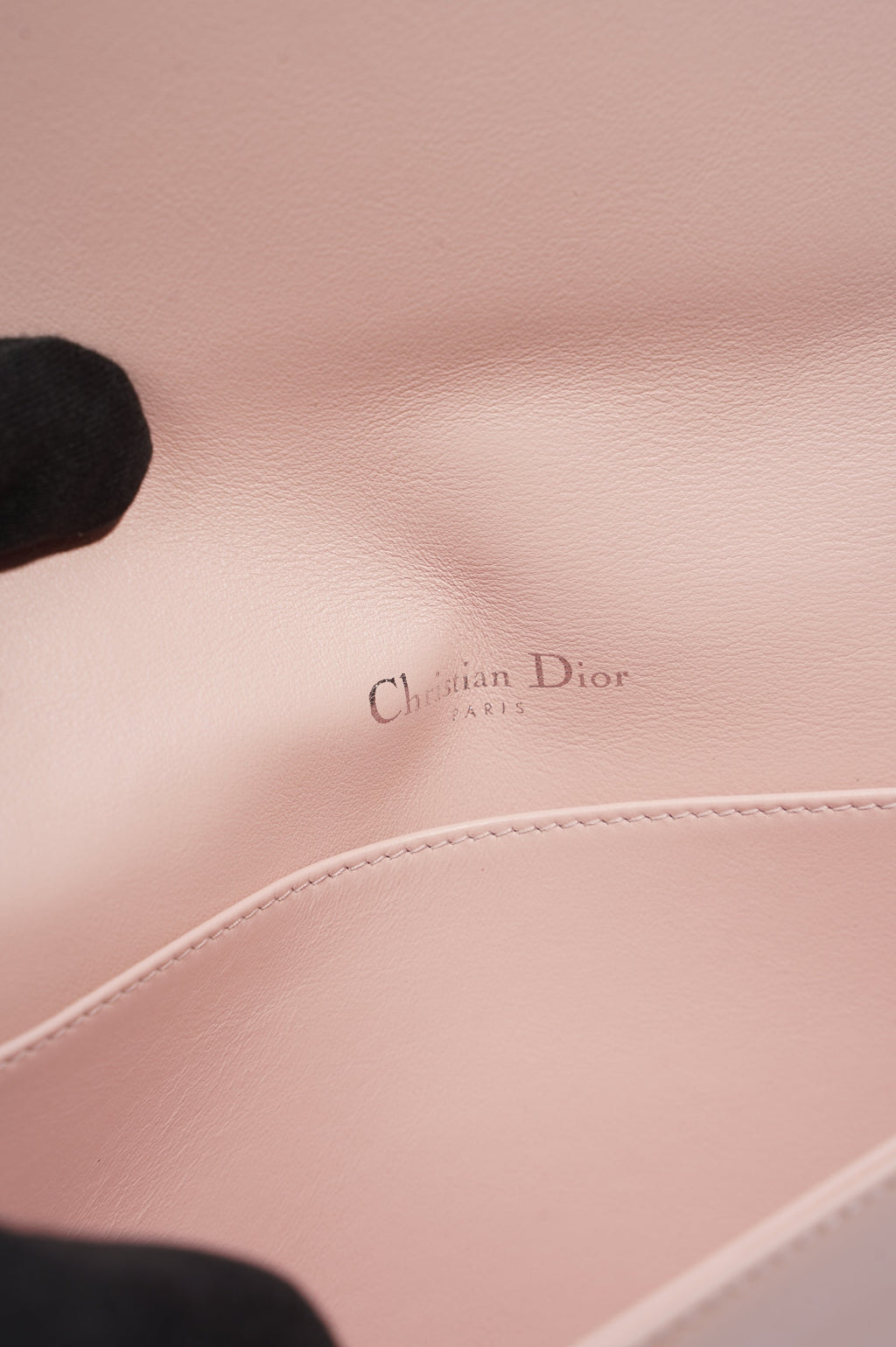 Christian Dior Lady Dior Clutch Pink Patent Leather