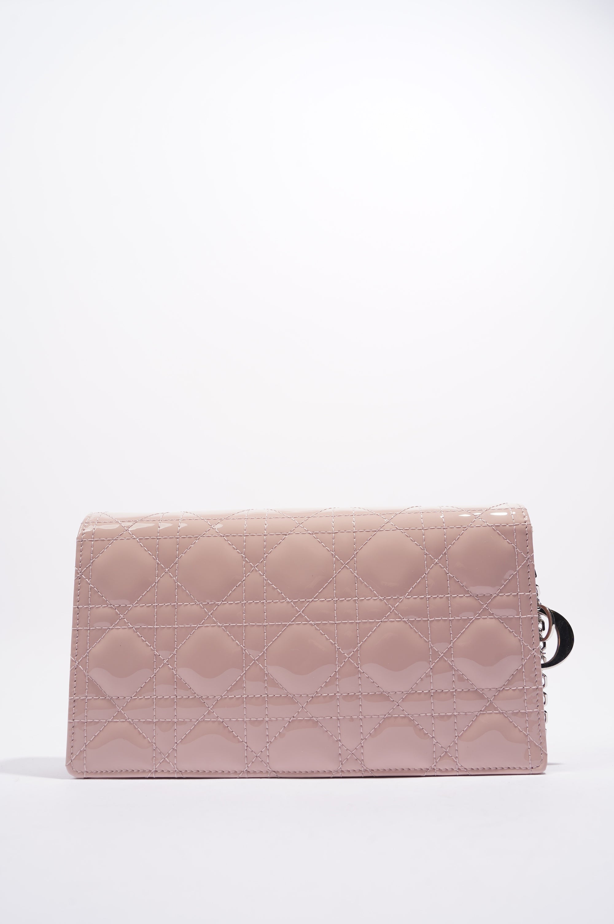 Christian Dior Lady Dior Clutch Pink Patent Leather