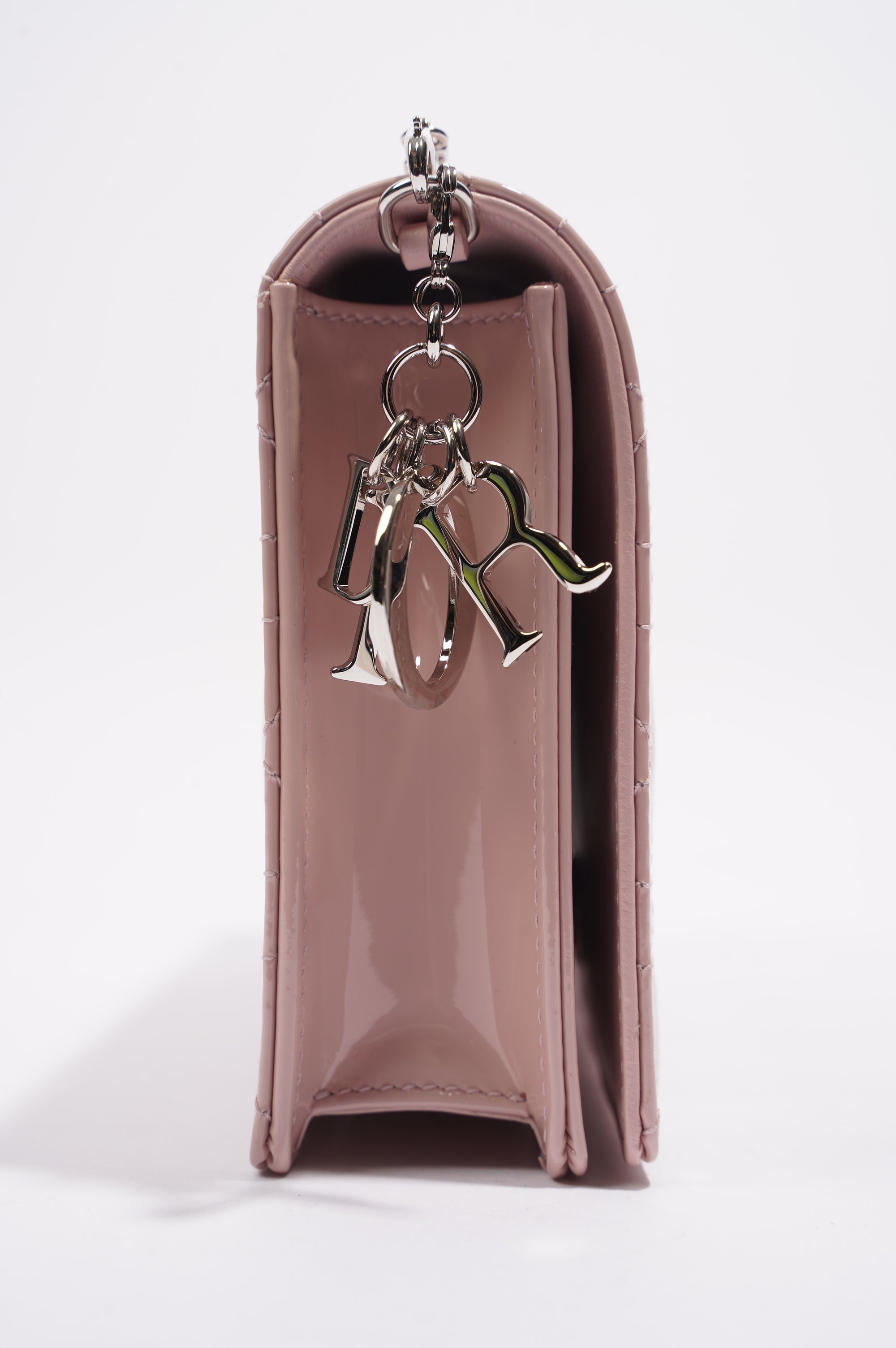 Christian Dior Lady Dior Clutch Pink Patent Leather