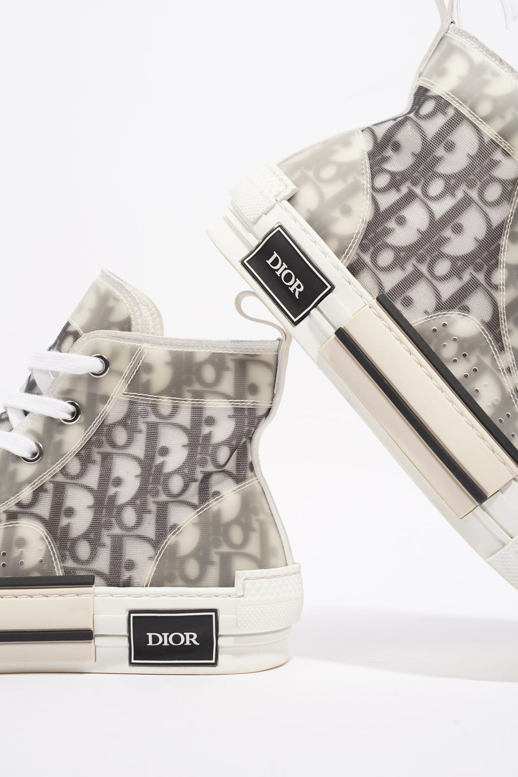 Christian Dior B23 Grey Oblique Canvas EU 38 UK 5