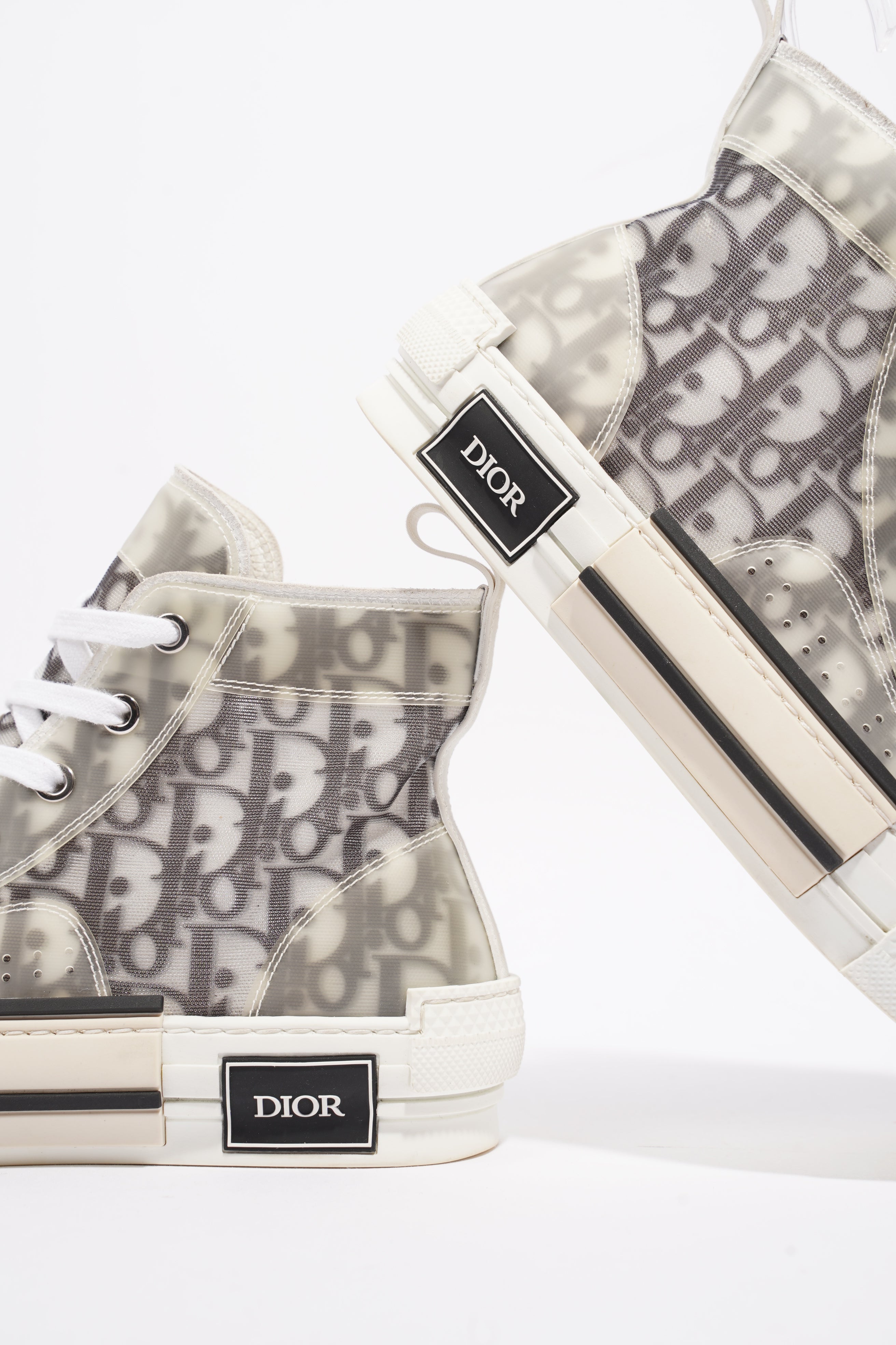 Christian Dior B23 Grey Oblique Canvas EU 38 UK 5