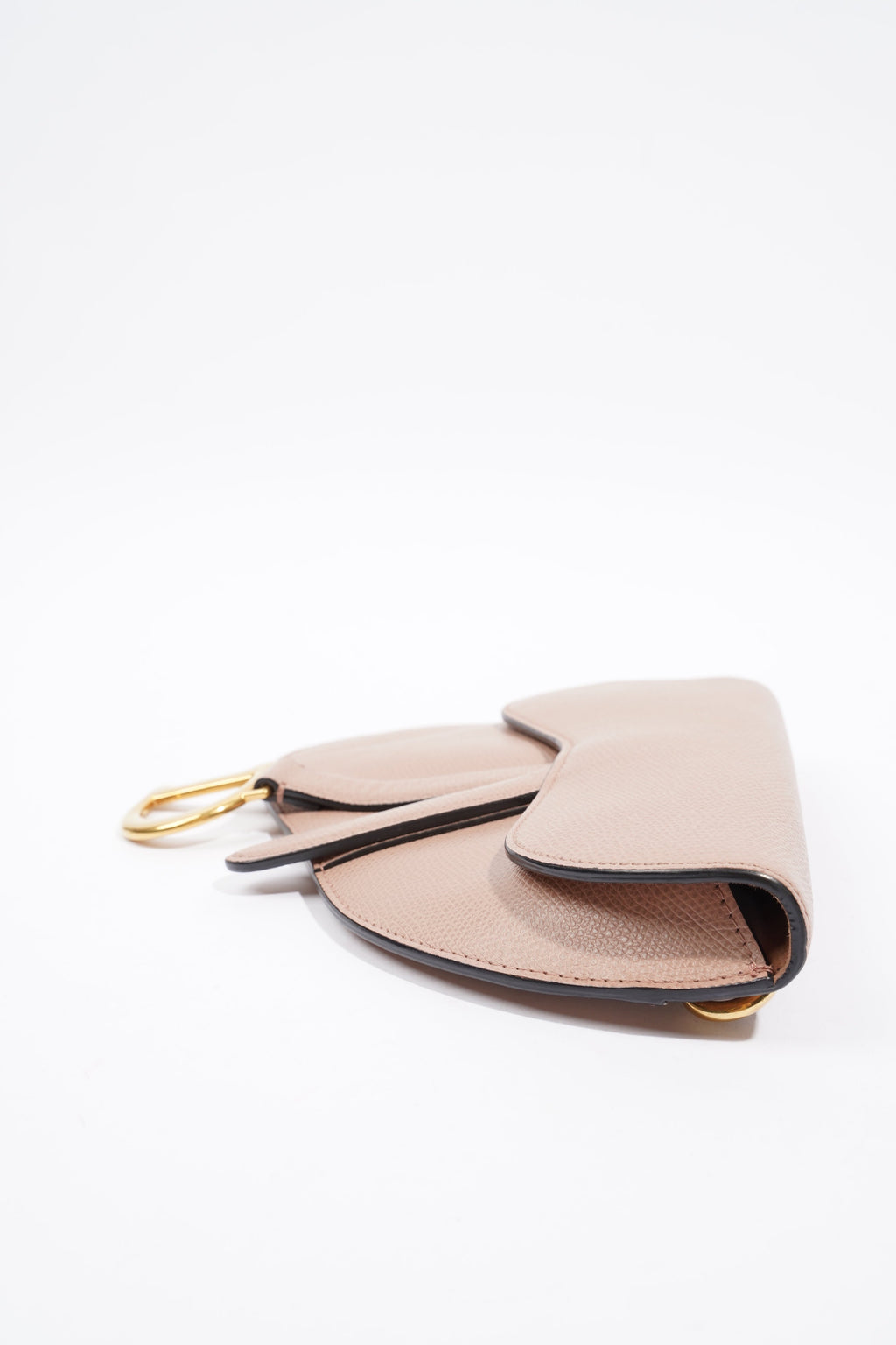 Christian Dior Saddle Belt Bag Nude Leather