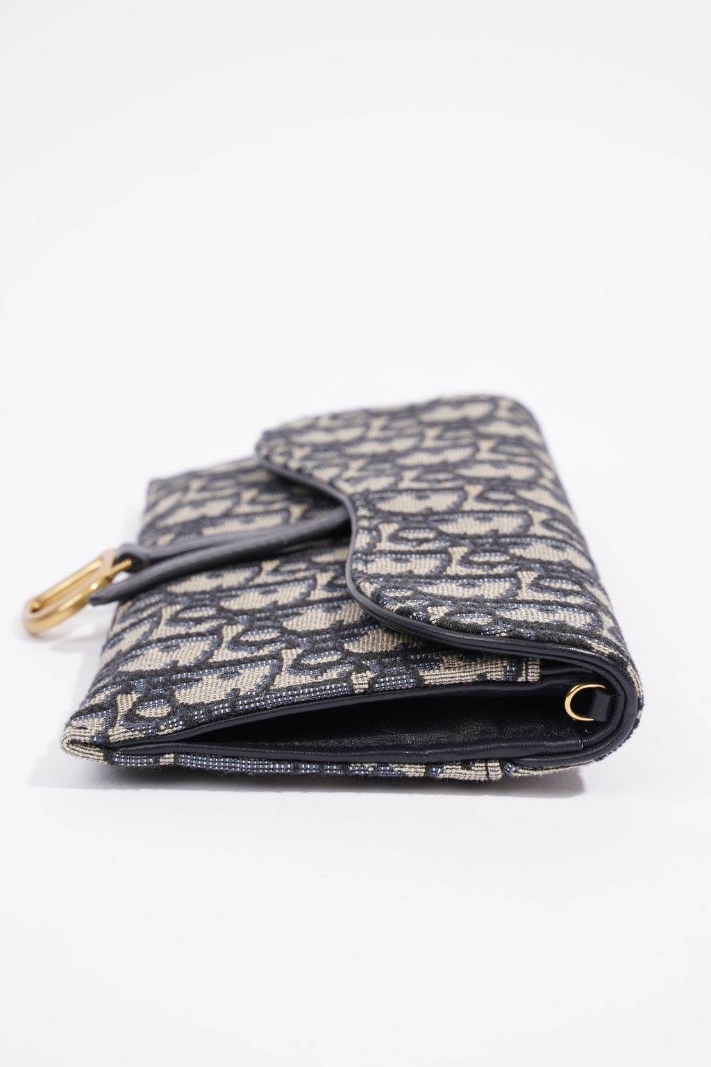 Christian Dior Saddle Wallet On Chain Oblique Canvas