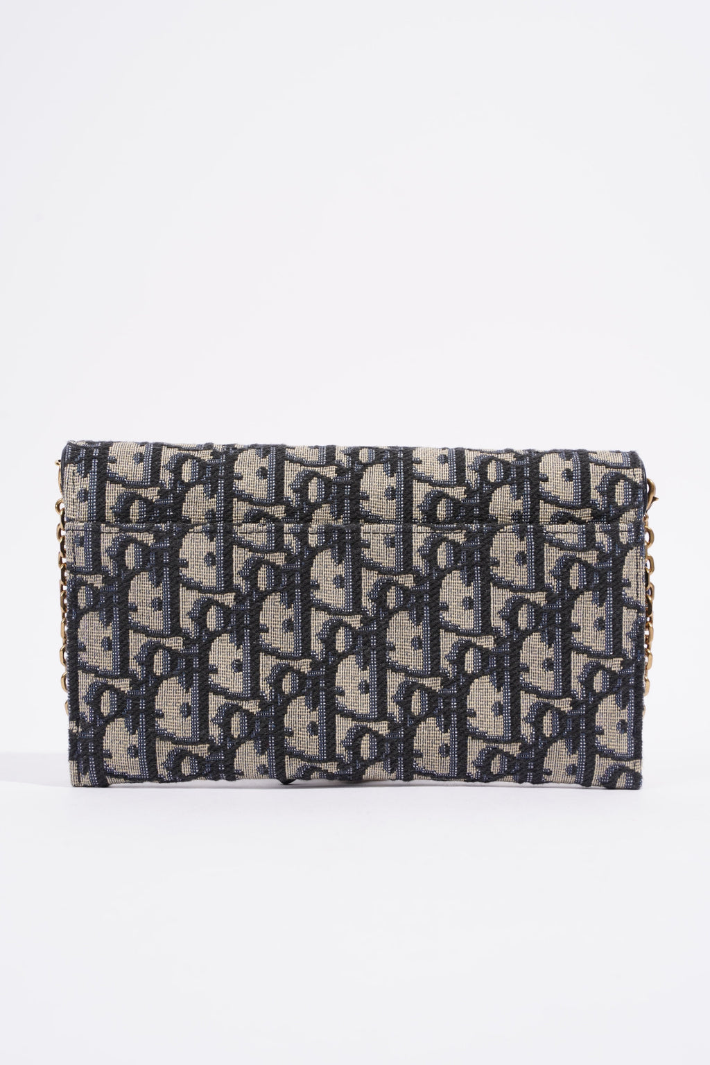 Christian Dior Saddle Wallet On Chain Oblique Canvas