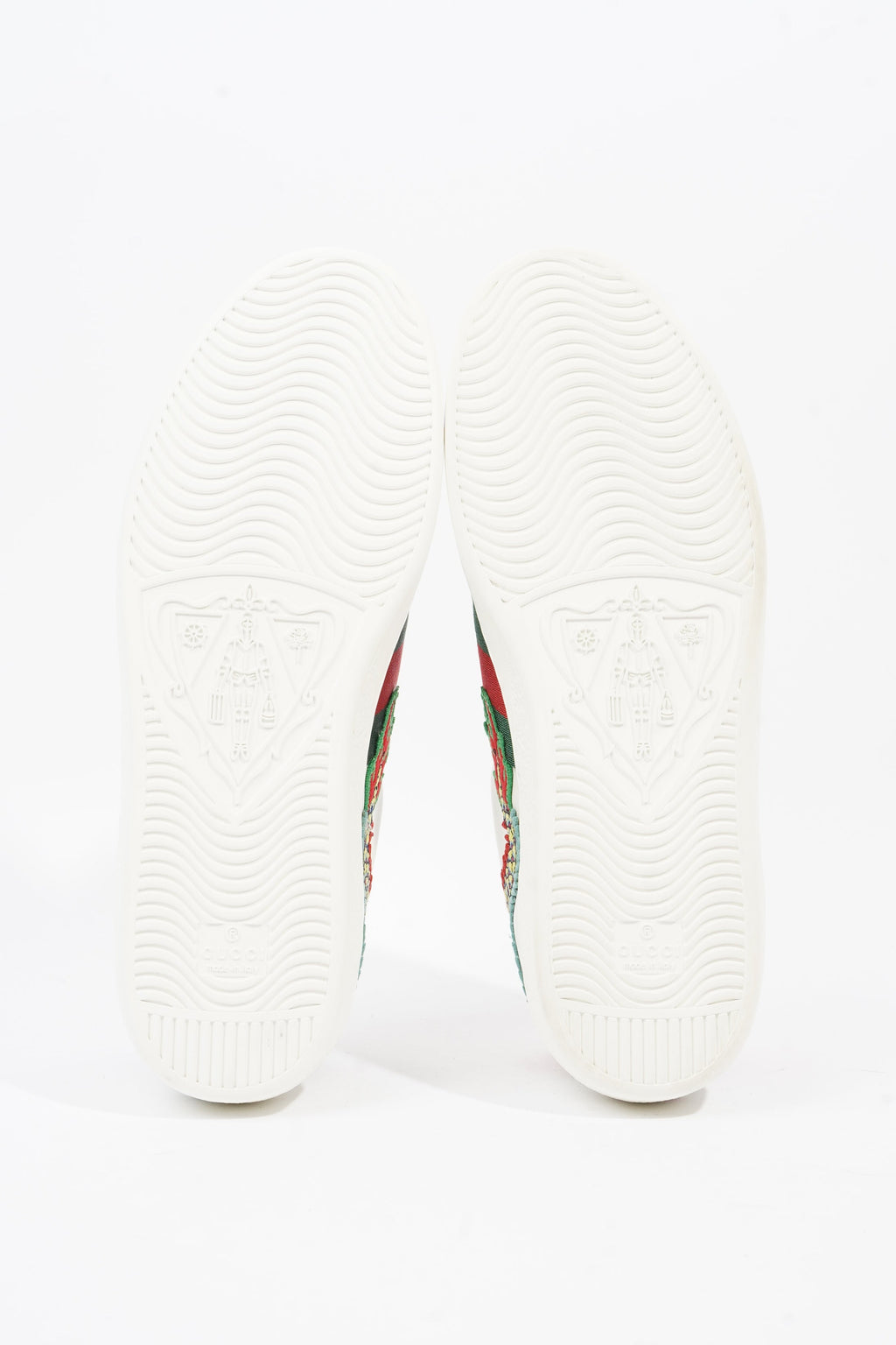 Gucci Ace Dragon White / Green / Red Leather EU 43 UK 9