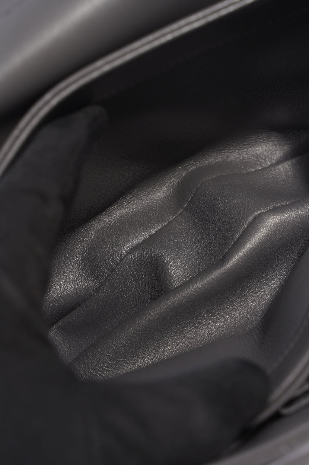 Chanel CC Trendy Bag Grey Lambskin Leather Small