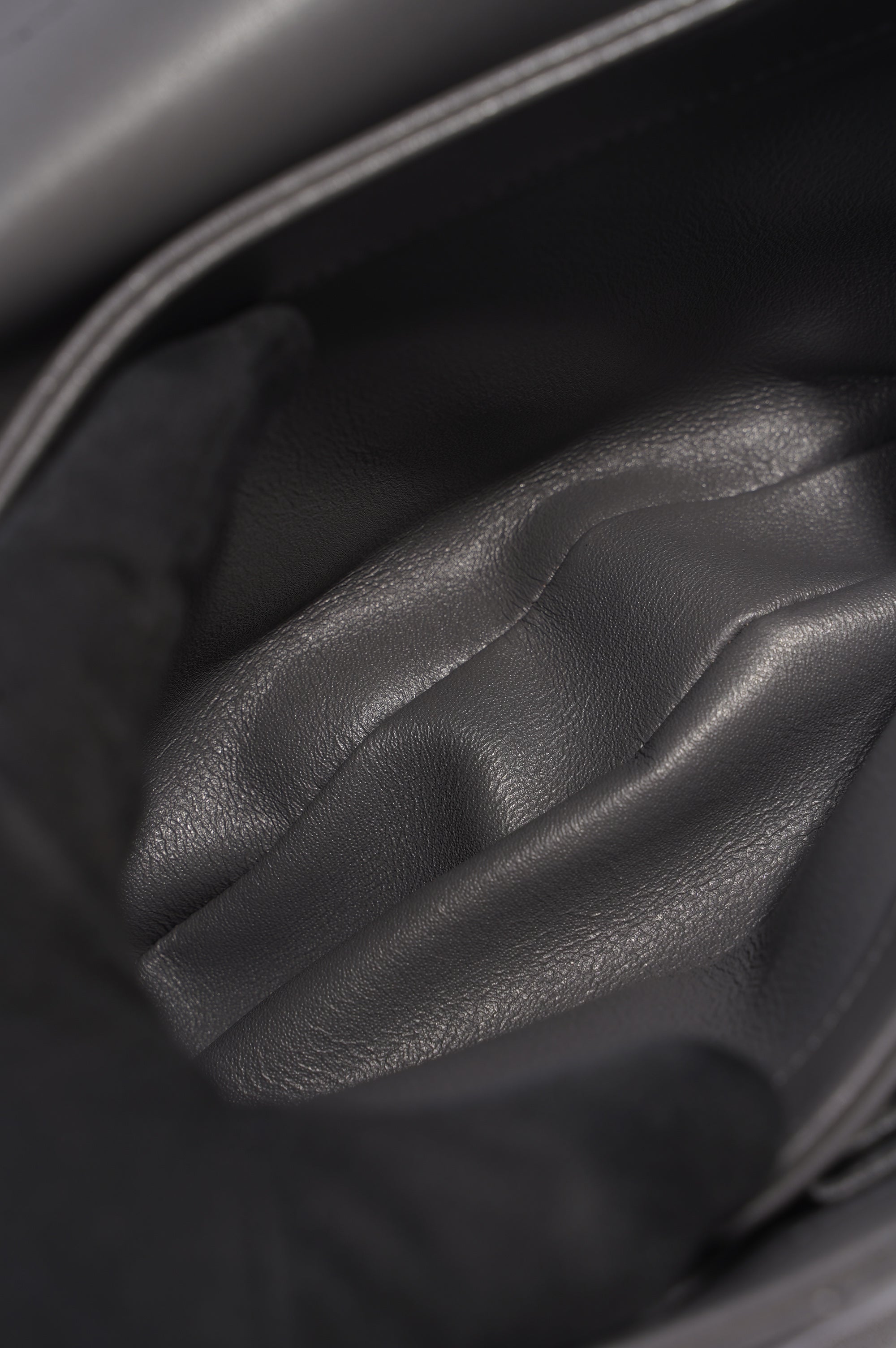 Chanel CC Trendy Bag Grey Lambskin Leather Small