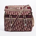 Christian Dior Diorcamp Messenger Bag Purple Oblique Canvas Medium