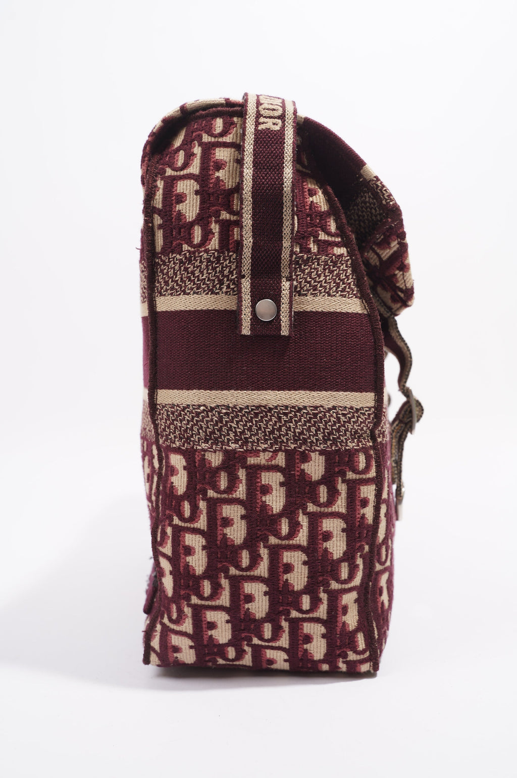 Christian Dior Diorcamp Messenger Bag Purple Oblique Canvas Medium