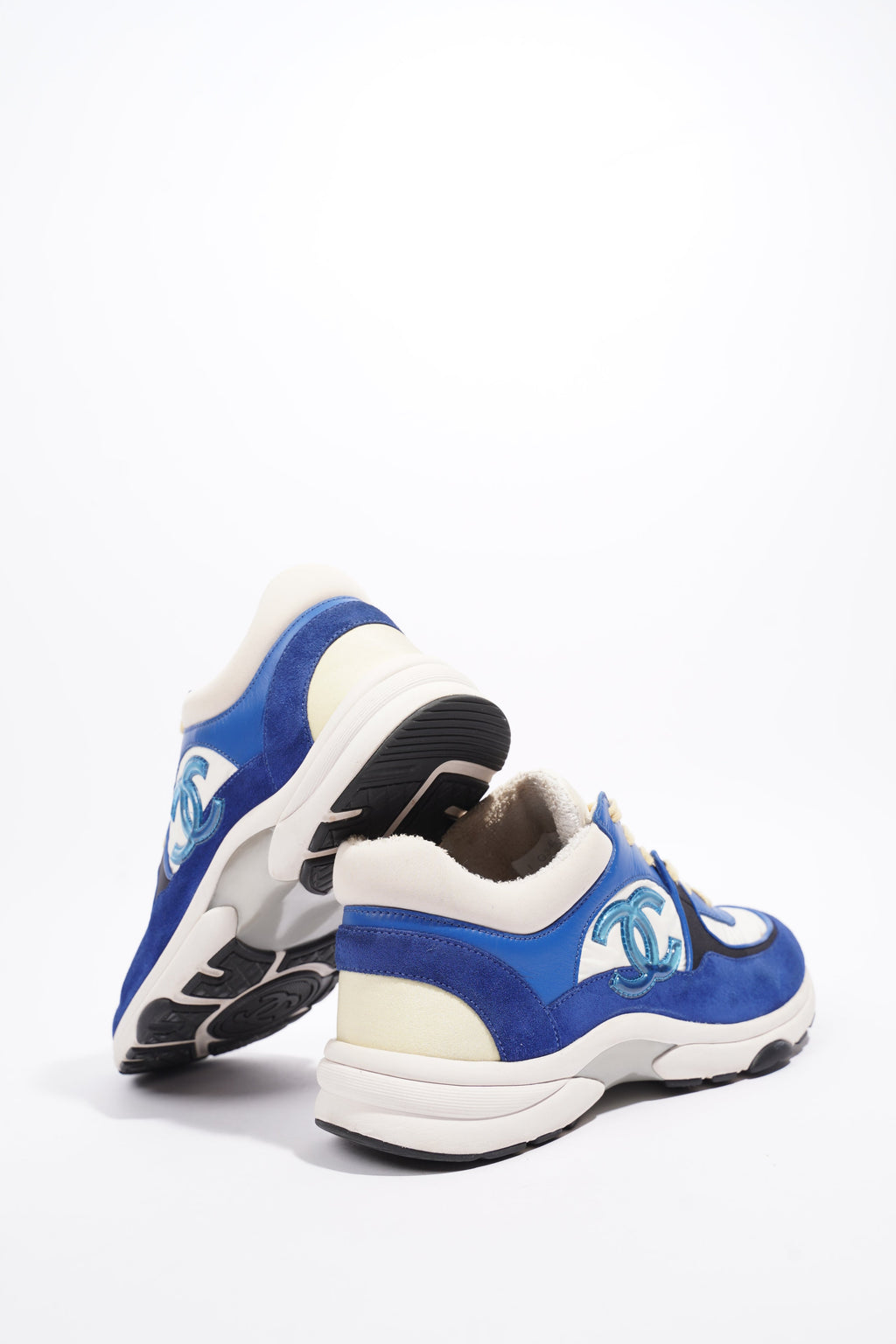Chanel CC Runner Blue / White Suede EU 38 UK 5