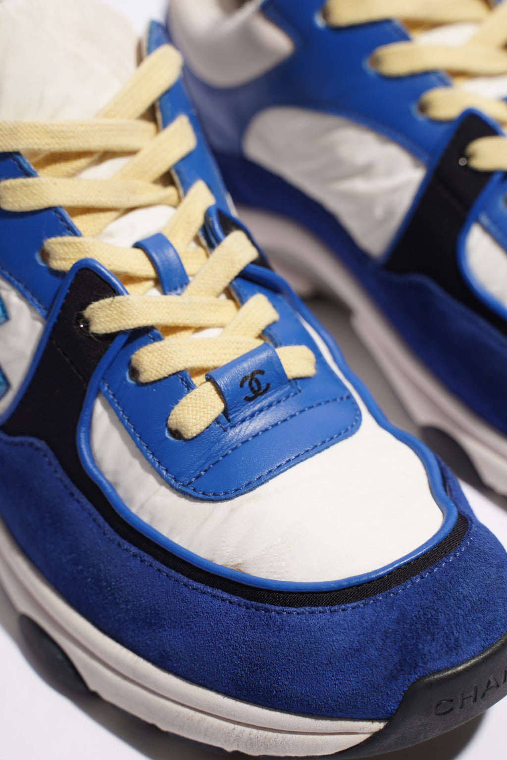 Chanel CC Runner Blue / White Suede EU 38 UK 5