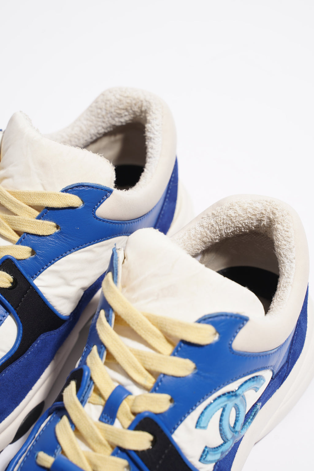 Chanel CC Runner Blue / White Suede EU 38 UK 5