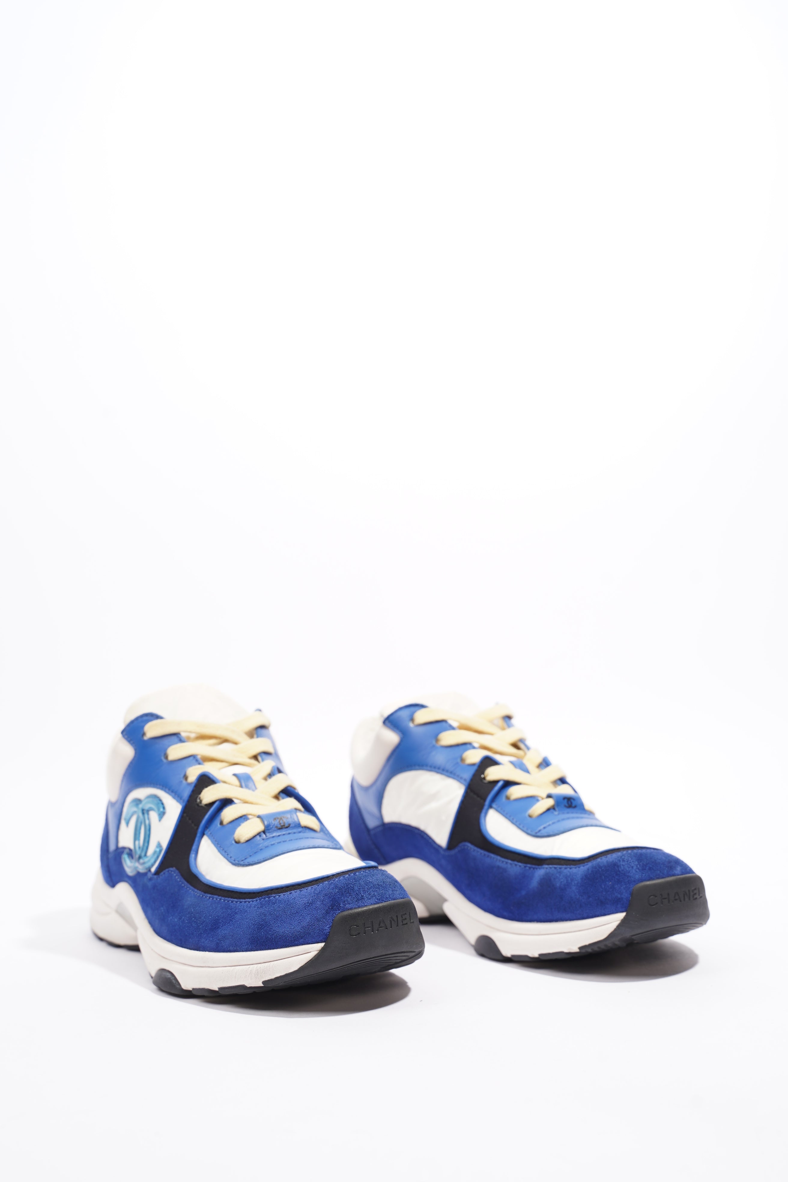 Chanel CC Runner Blue / White Suede EU 38 UK 5