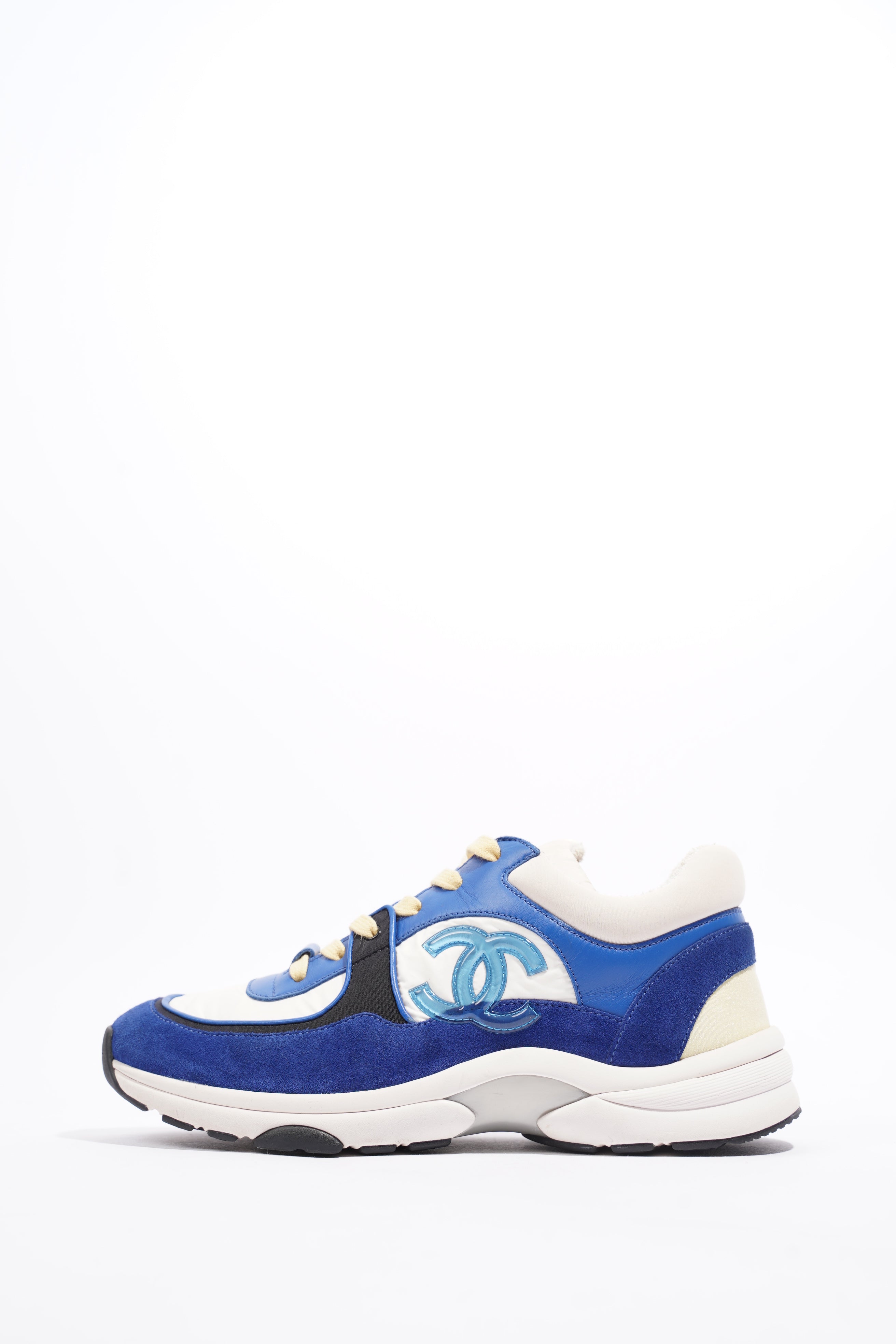 Chanel CC Runner Blue / White Suede EU 38 UK 5
