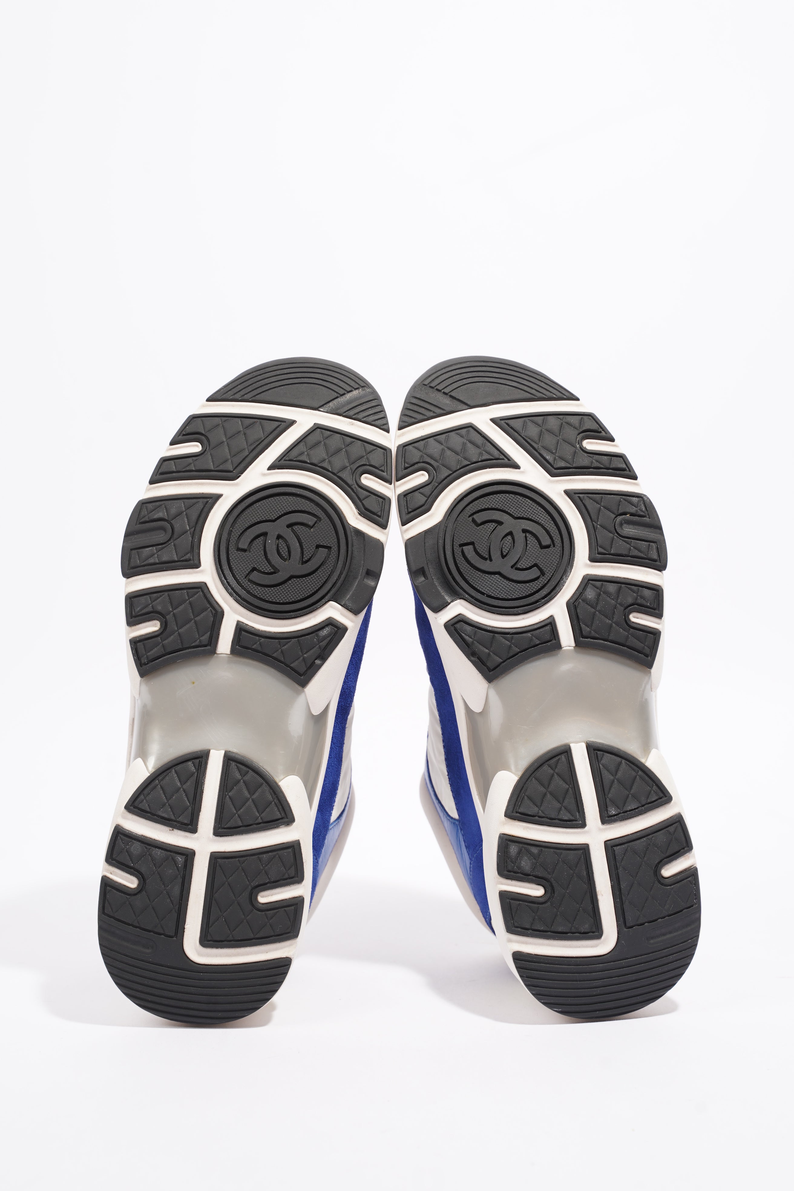 Chanel CC Runner Blue / White Suede EU 38 UK 5