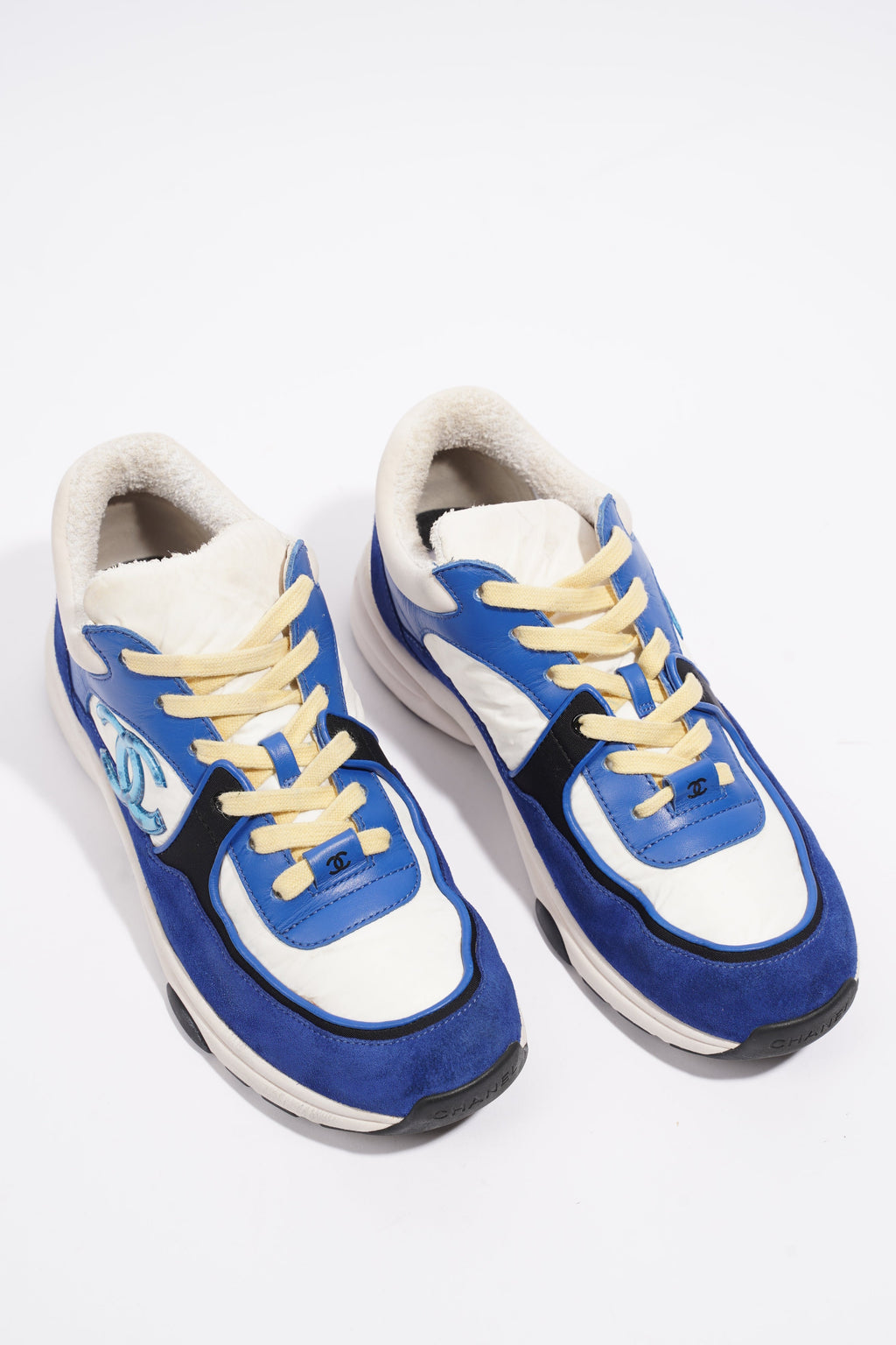 Chanel CC Runner Blue / White Suede EU 38 UK 5