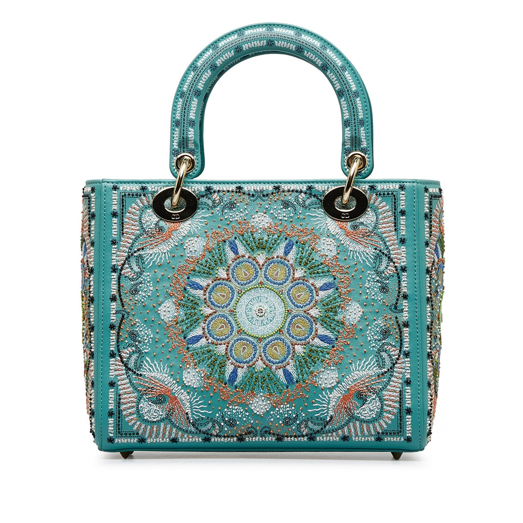DIORMedium Light Pearls Lady  Satchel
