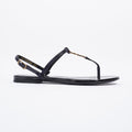 Saint Laurent Cassandra Sandal Black Patent Leather EU 38.5 UK 5.5