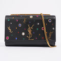 Saint Laurent YSL Kate Gem Embellished Medium Black / Embellished Leather