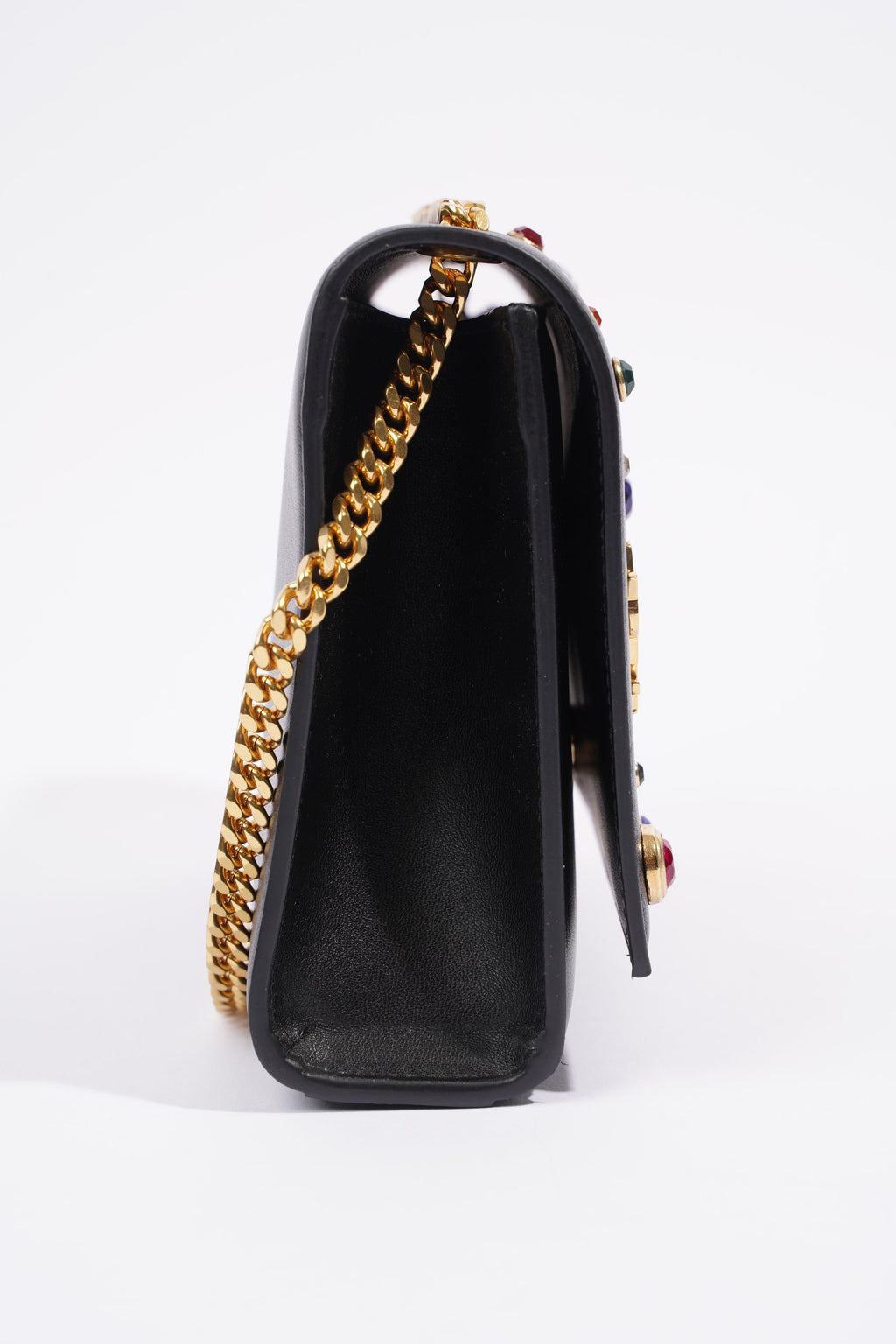 Saint Laurent YSL Kate Gem Embellished Medium Black / Embellished Leather