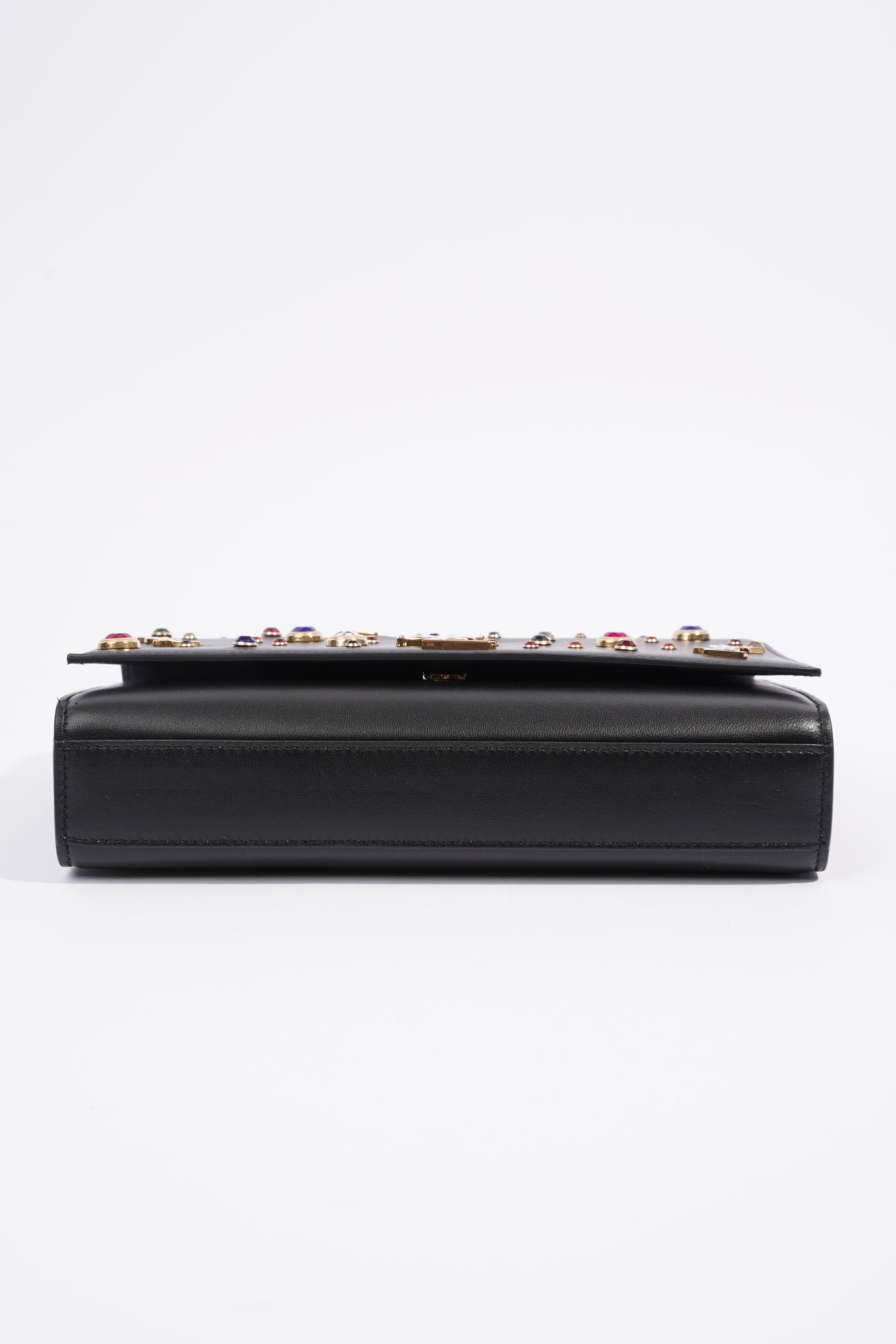 Saint Laurent YSL Kate Gem Embellished Medium Black / Embellished Leather