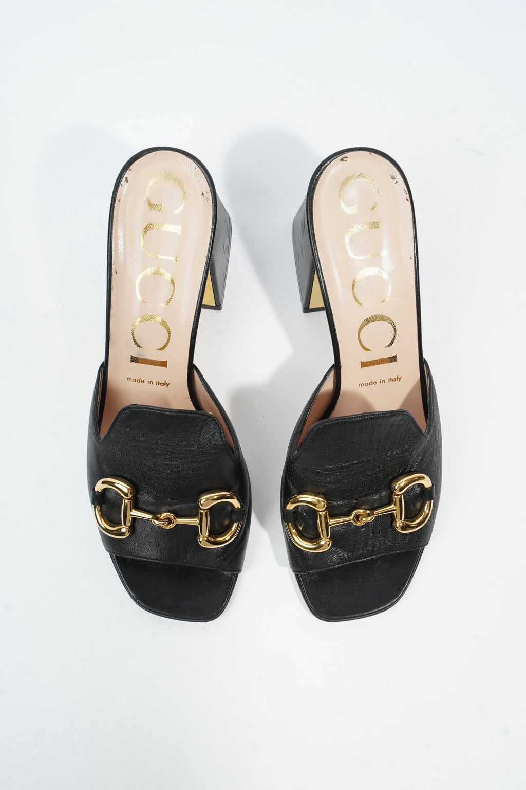 Gucci Horsebit Mules Black Leather EU 38.5 UK 5.5
