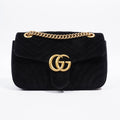 Gucci GG Marmont Black Velvet Small